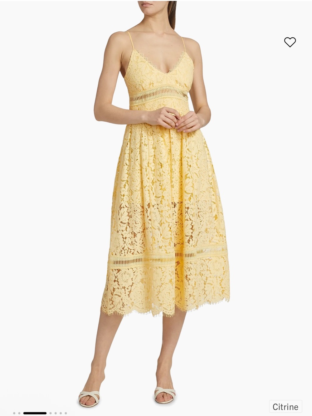 New without tags Generation Love Midi-Dress Yellow with Spaghetti Straps. Size M